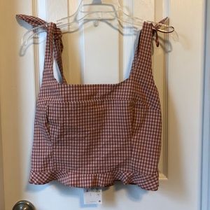 Zara ‘trf collection’ gingham crop top